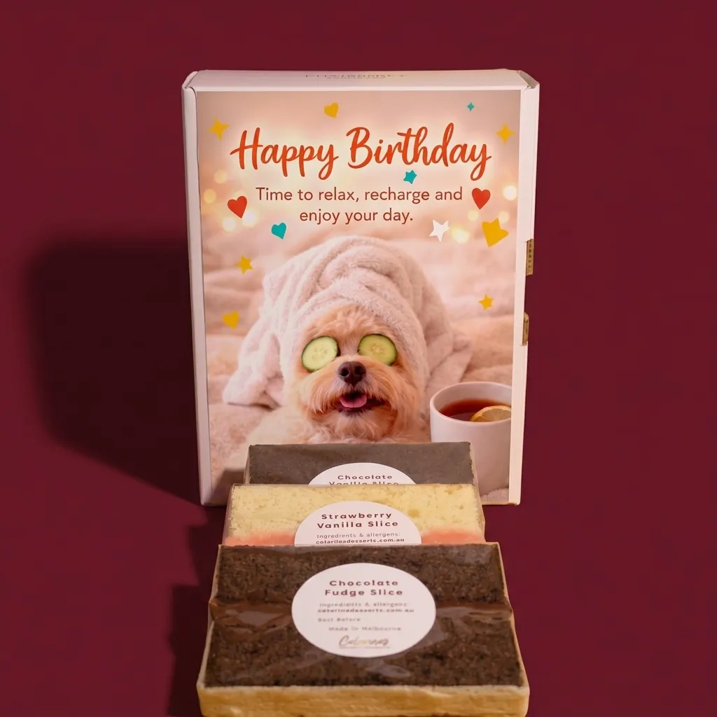 Premium cake slice card