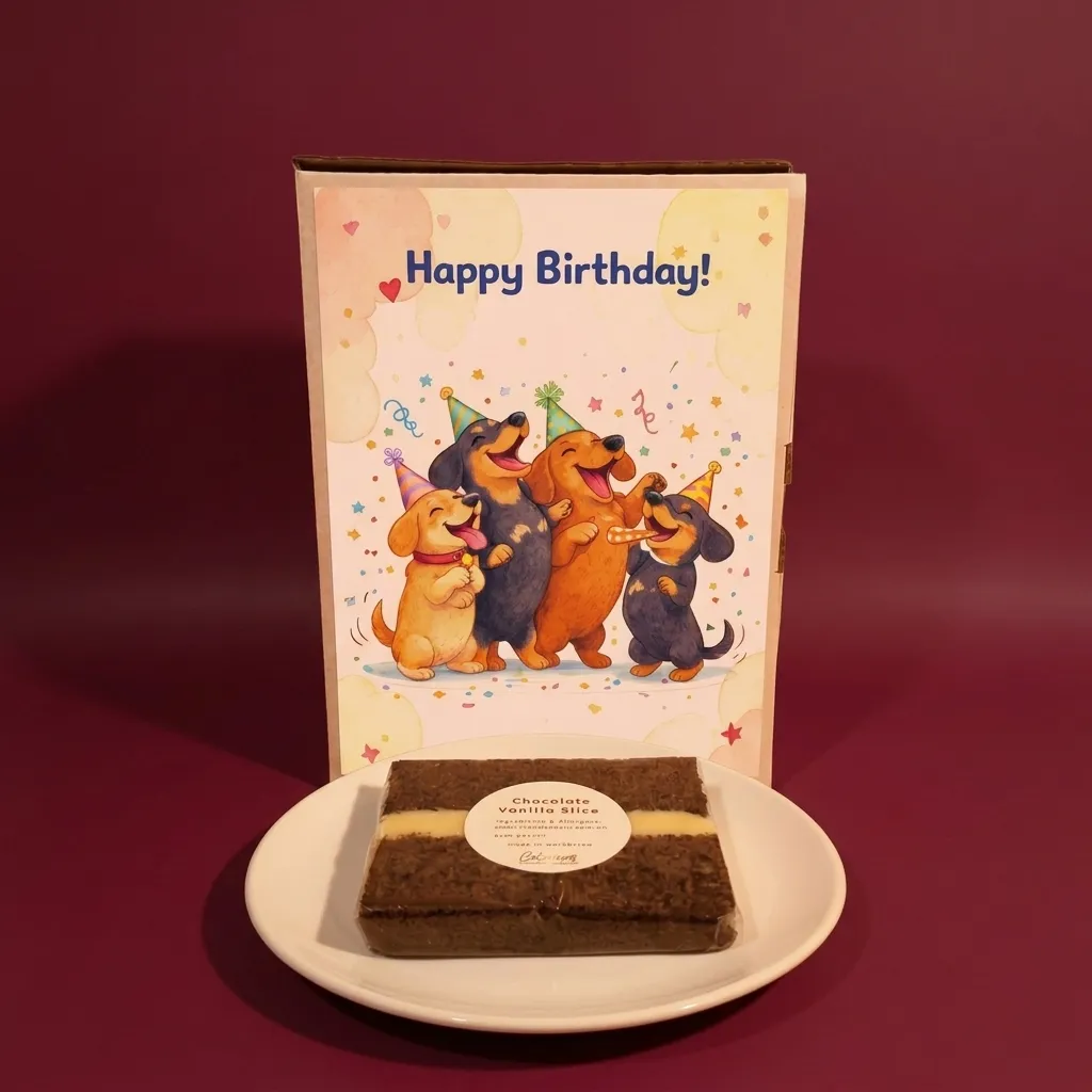 Chocolate Vanilla cake box
